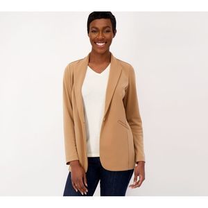 Susan Graver Tan Blazer Jacket